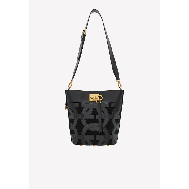 3D Gancini Studio Shoulder Bag Black Onesize