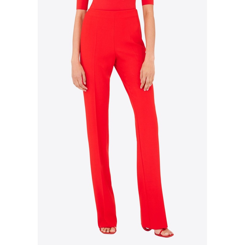 Classic Wool Straight-Leg Pants Red wrtwit_IT 36
