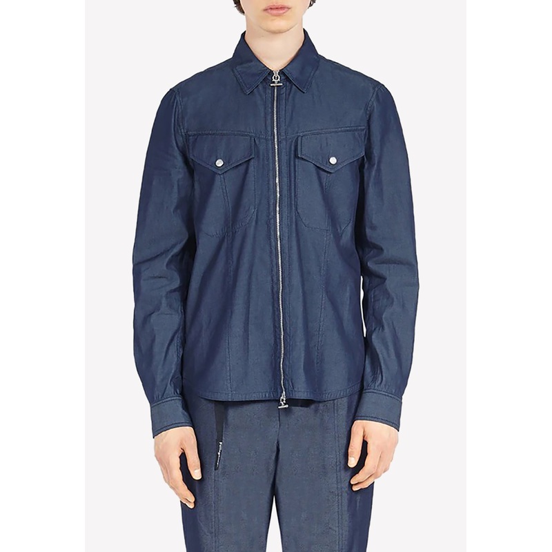 Denim Zip-Up Jacket Denim mrtwstd_S