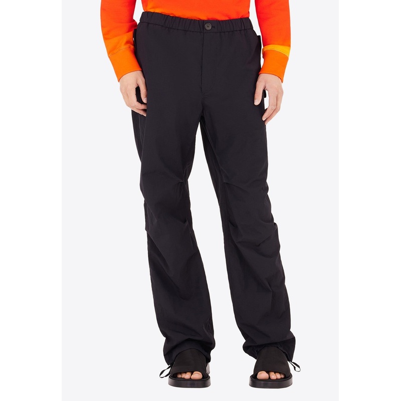 Drawstring Straight-Leg Pants Black mrtwit_IT 48