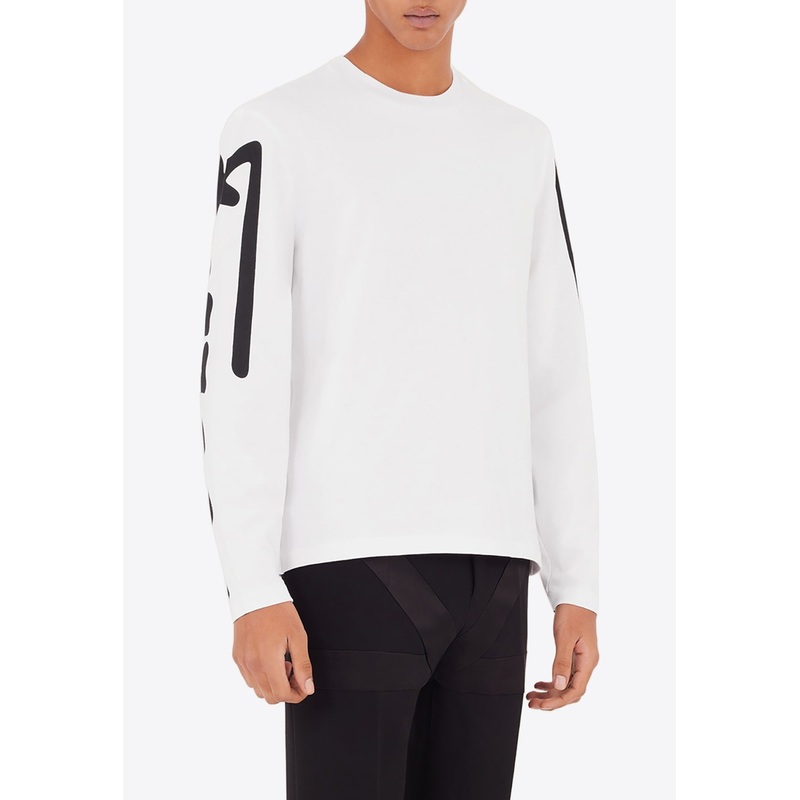 Long-Sleeved Logo T-shirt White mrtwstd_XS