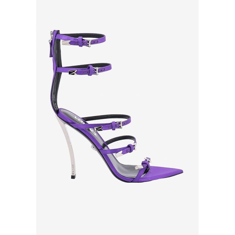 120 Pin-Point Satin Sandals Purple wshoeseu_EU 36