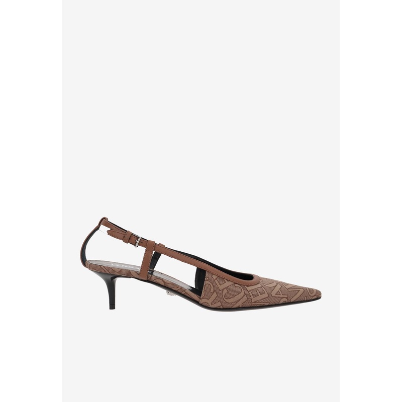 45 Logo Slingback Pumps Brown wshoeseu_EU 36