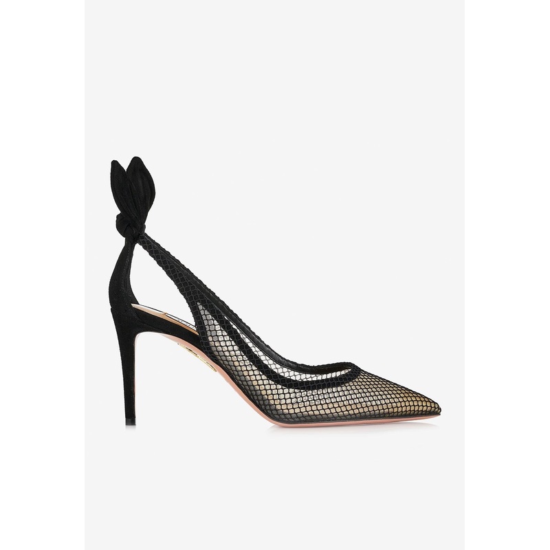85 Bow Tie Mesh Pumps Black wshoeseu_EU 36