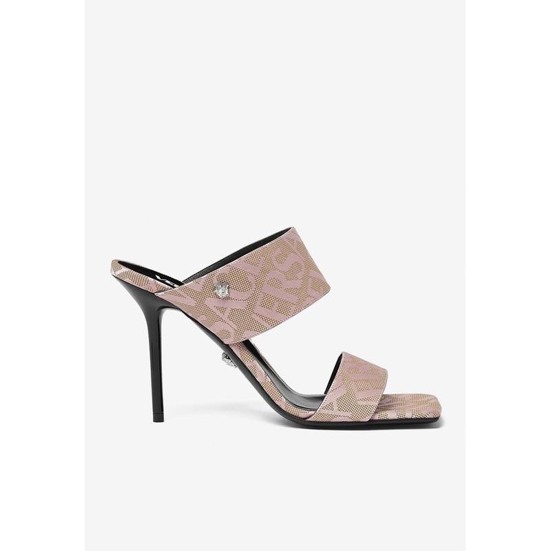 95 All-Over Logo Mules Pink wshoeseu_EU 35