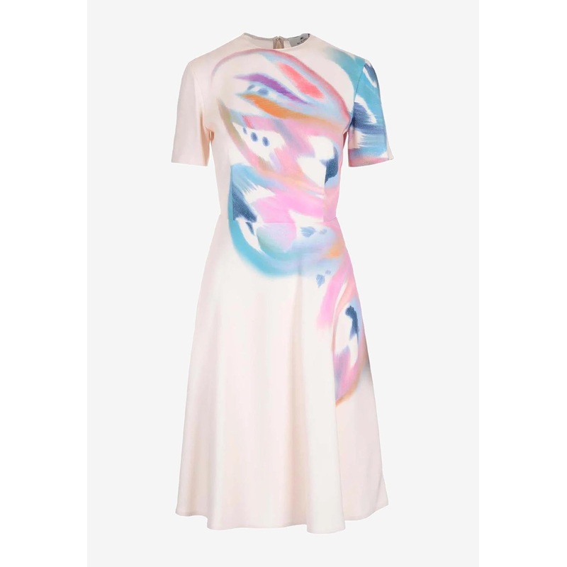 Abstract-Print Midi Dress Multicolor wrtwit_IT 42