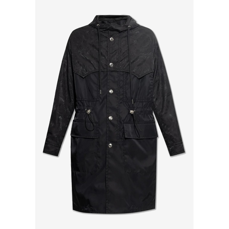 Barocco Jacquard Nylon Parka Black mrtwit_IT 48