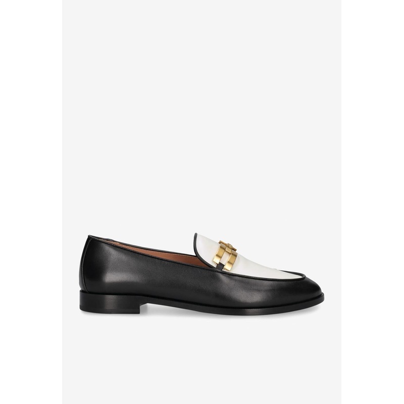 Brandi Logo Leather Loafers Monochrome wshoeseu_EU 37