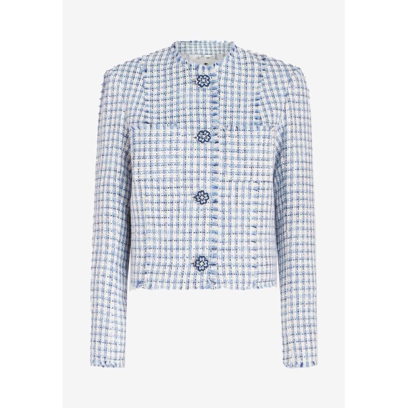 Checked Boucl Jacket Blue wrtwit_IT 42