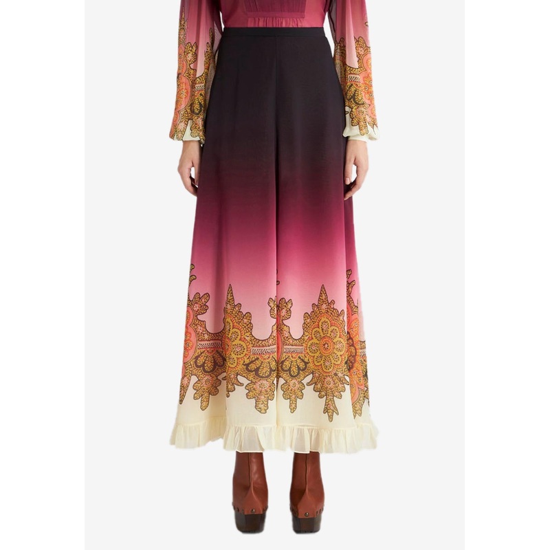 Degrad Silk Maxi Skirt Multicolor wrtwit_IT 40