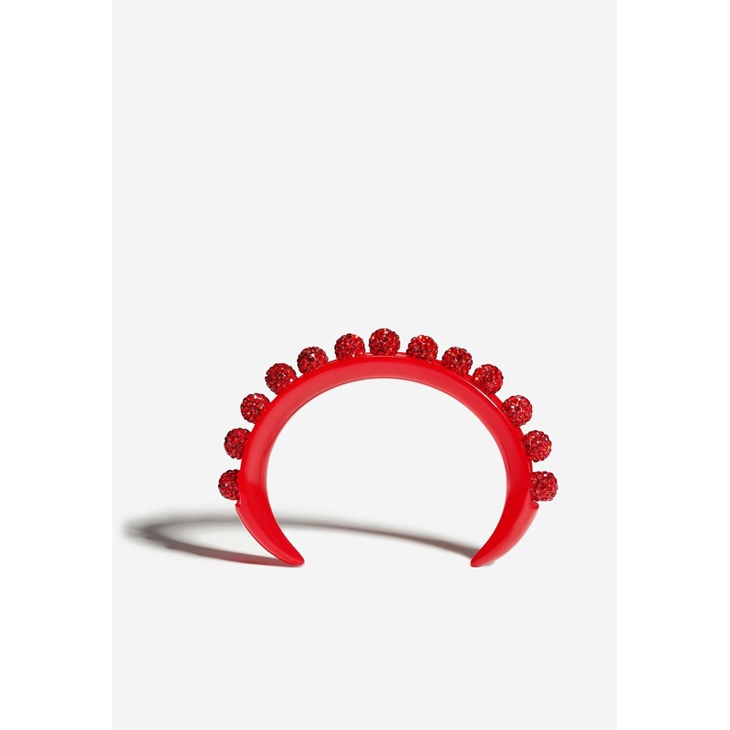 Disco Darling Crystal Embellished Bracelet Red M