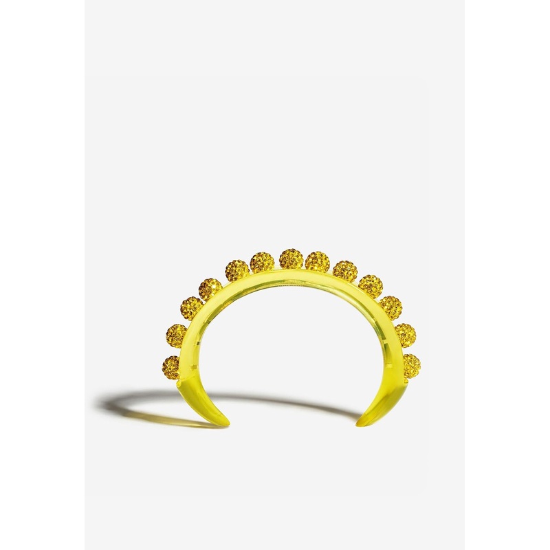 Disco Darling Crystal Embellished Bracelet Yellow S