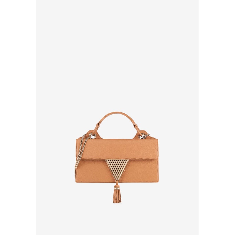 Downtown 24/7 Top Handle Bag in Nappa Leather Brown Onesize