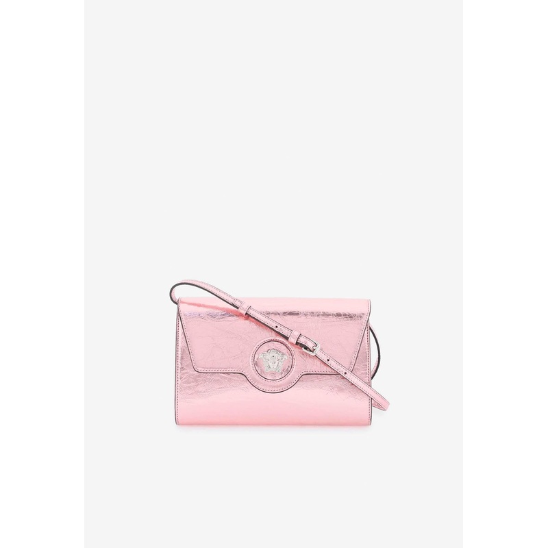 La Medusa Metallic Crossbody Bag Pink Onesize