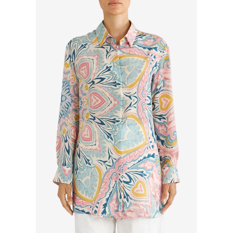 Long-Sleeved Lucky Clover Shirt Multicolor wrtwit_IT 36
