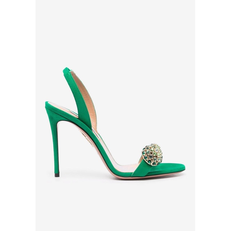 Love Bubble 110 Sandals in Suede Green wshoeseu_EU 36