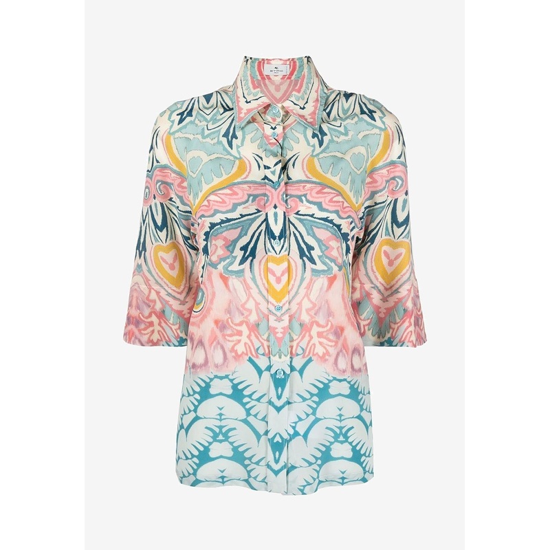 Lucky Clover Short-Sleeved Shirt Multicolor wrtwit_IT 38