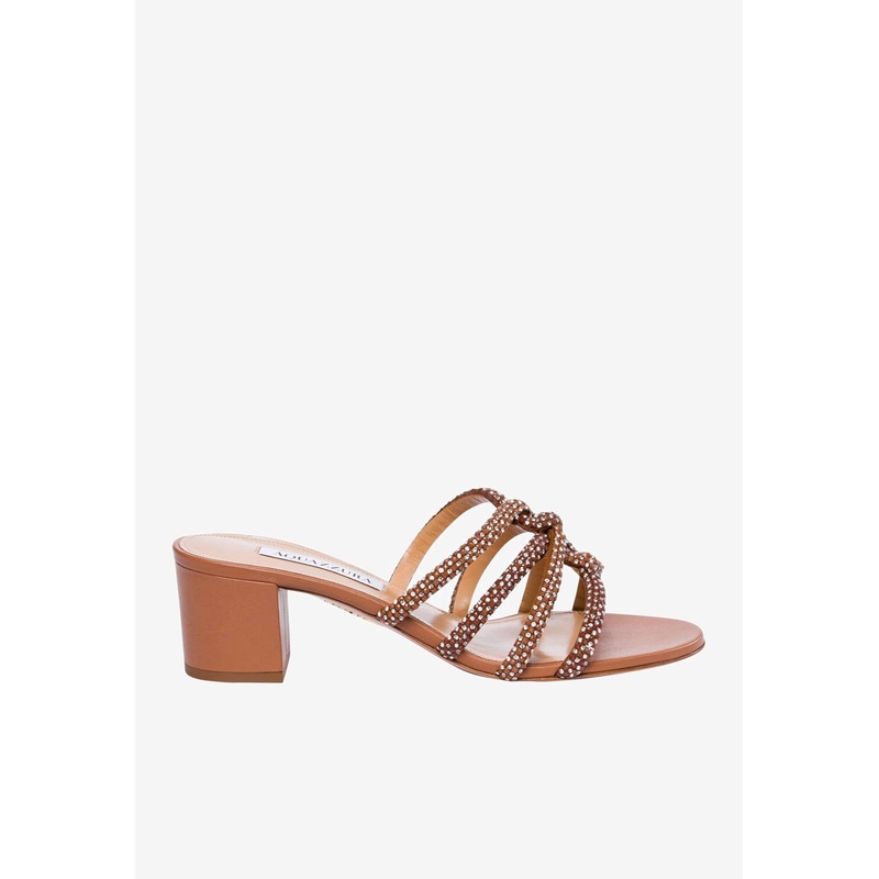 Moondust 50 Crystal Embellished Sandals Brown wshoeseu_EU 36