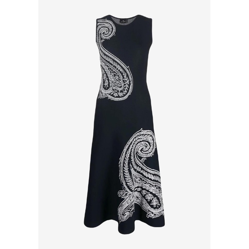 Paisley Midi Dress Blue wrtwit_IT 42