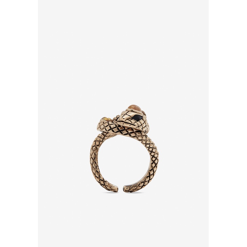 Serpente Crystal Ring Gold 11