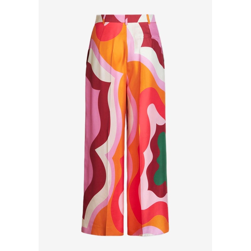 Silk Culotte Pants Multicolor wrtwit_IT 40