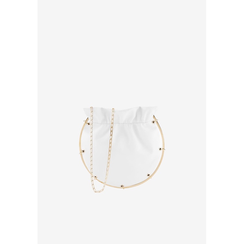 Soho Chain Pouch in Nappa Leather White Onesize