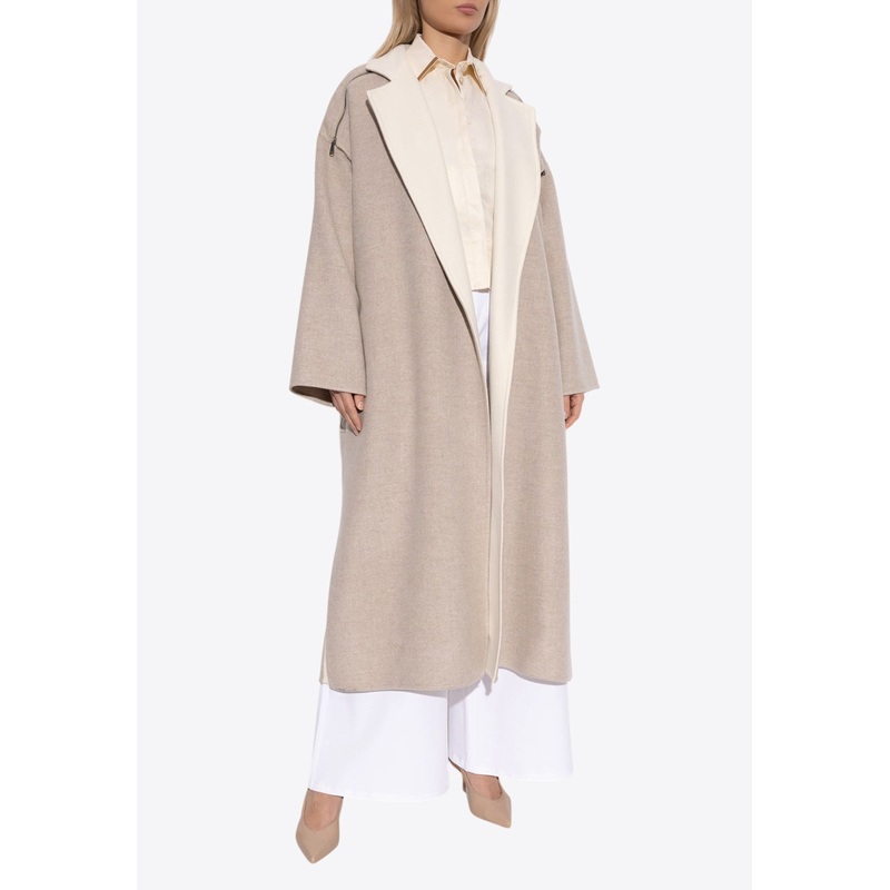 Amour Wool-Blend Coat Beige wrtwit_IT 36