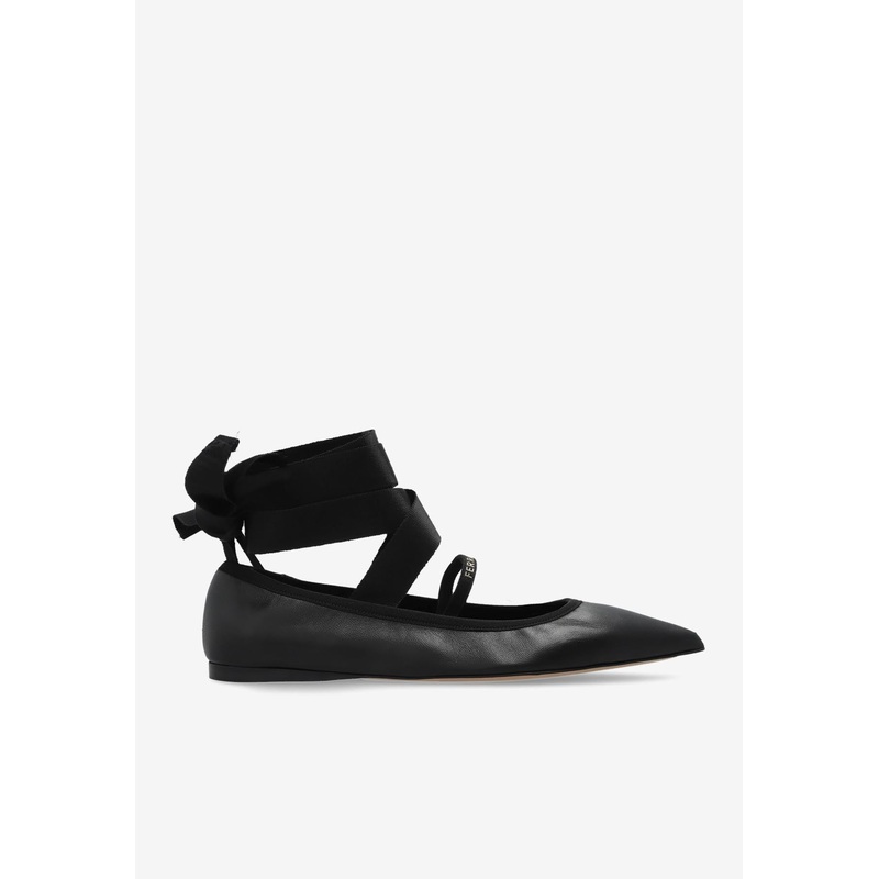 Carice Wraparound Ballet Flats Black wshoesus_US 5.5