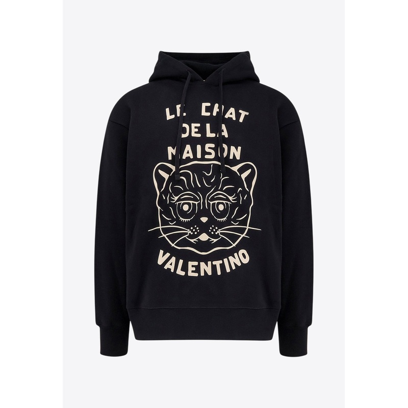 Chat De La Maison Hooded Sweatshirt Black mrtwstd_XS