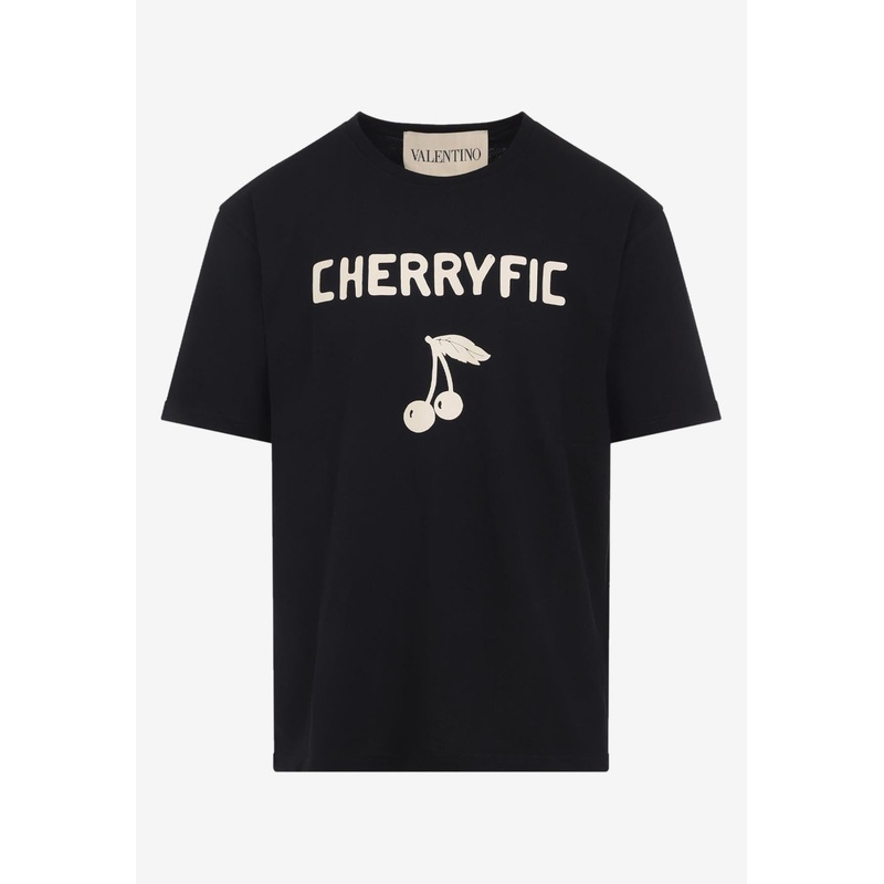 Cherryfic Print T-shirt Black mrtwstd_S