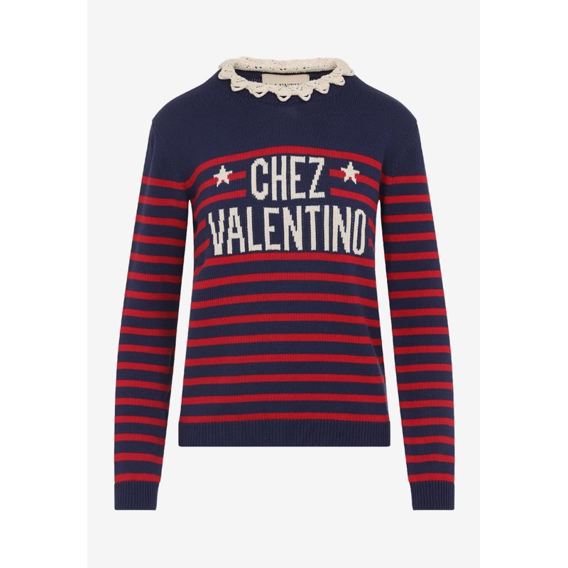 Logo Striped Sweater Multicolor wrtwstd_S