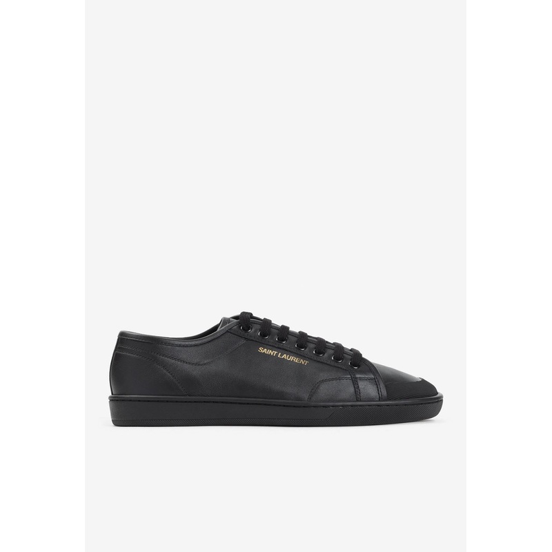 Low-Top Leather Sneakers Black mshoeseu_EU 41
