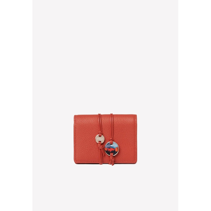 Malou Small Wallet in Calf Leather Red Onesize