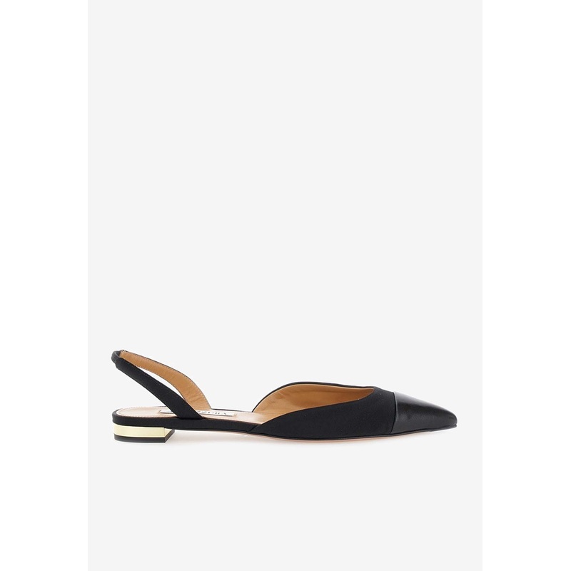 Milanese Pointed-Toe Flats Black wshoeseu_EU 36