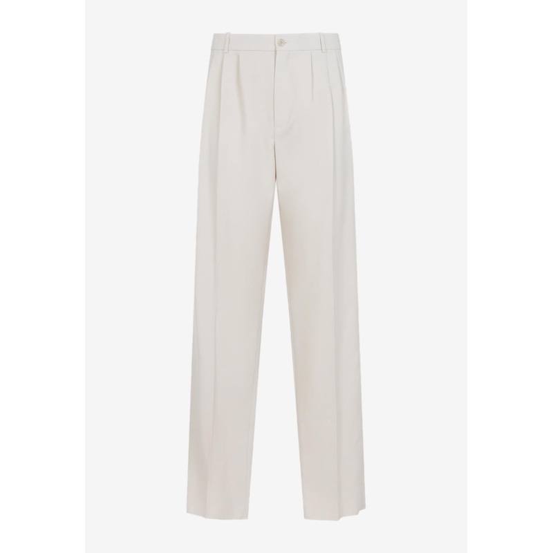 Straight Wool Pants White mrtwit_IT 50