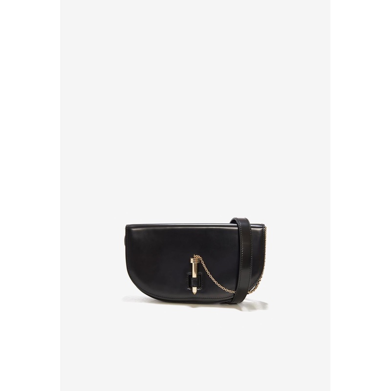 Tribeca Leather Crossbody Bag Black Onesize