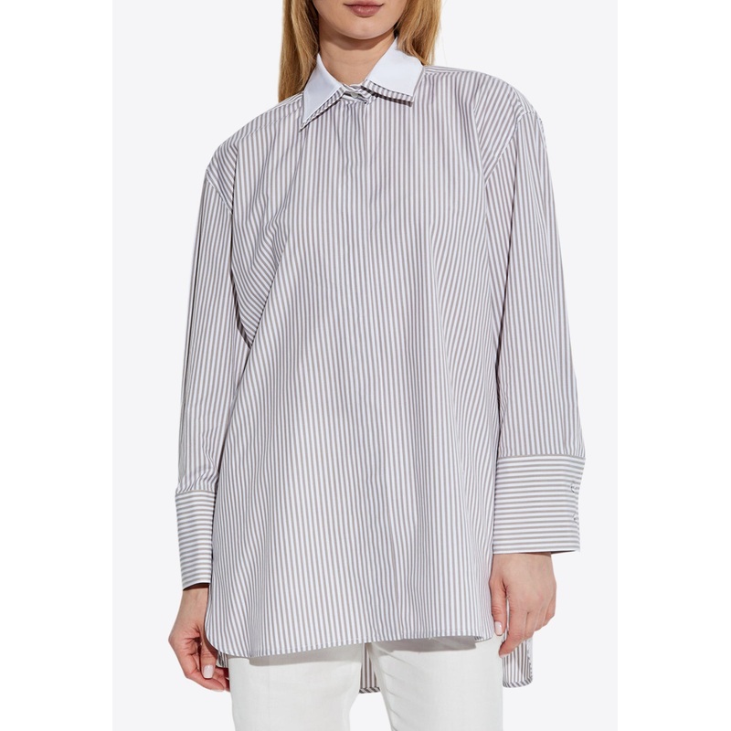 Tubinga Striped Buttoned Shirt Gray wrtwit_IT 36