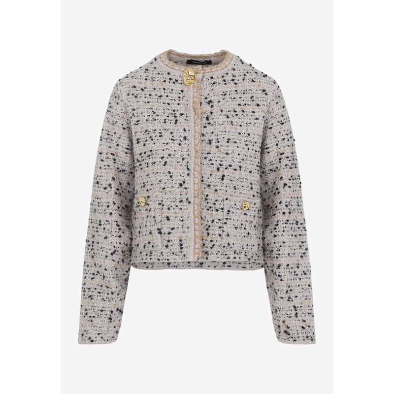 Boucl Knit Jacket Multicolor wrtwit_IT 38