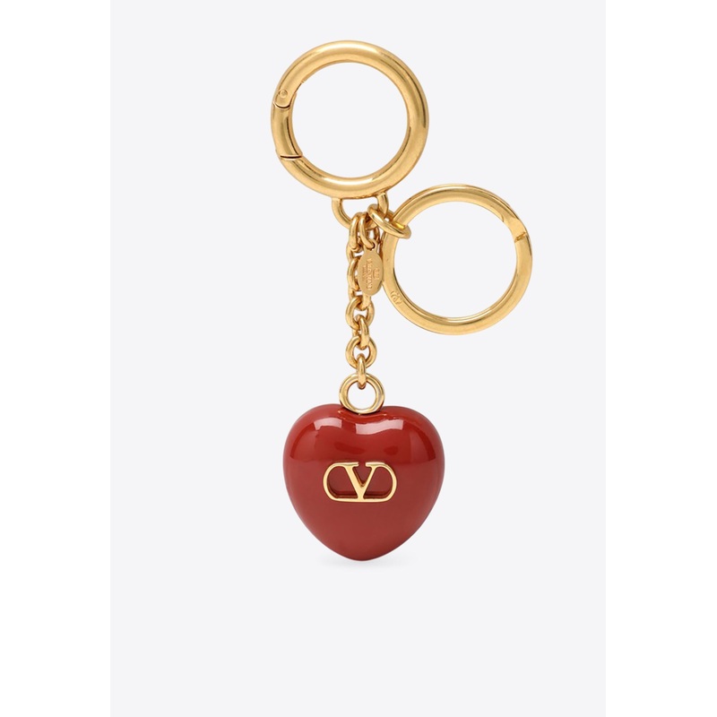 Coeur Royal Bag Charm with Key-Ring Gold Onesize