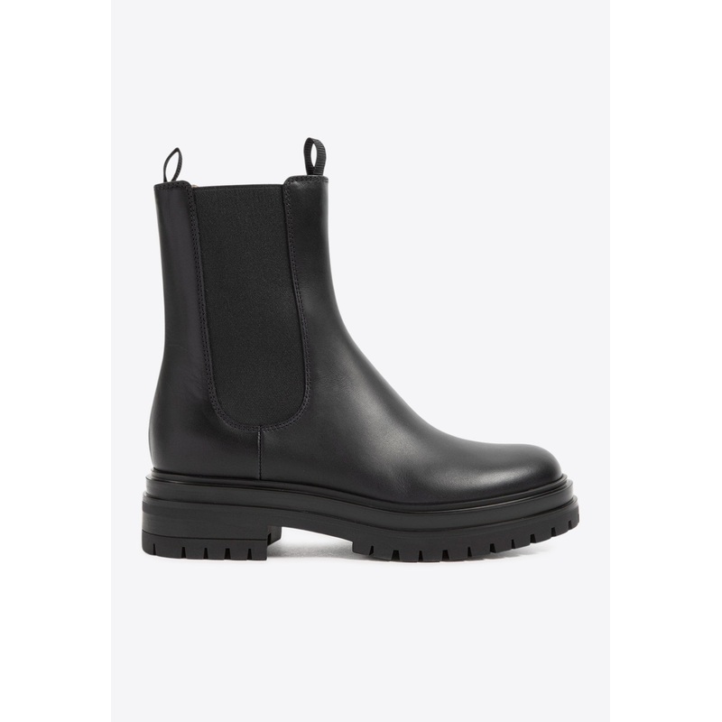 Leather Ankle Boots Black wshoeseu_EU 36