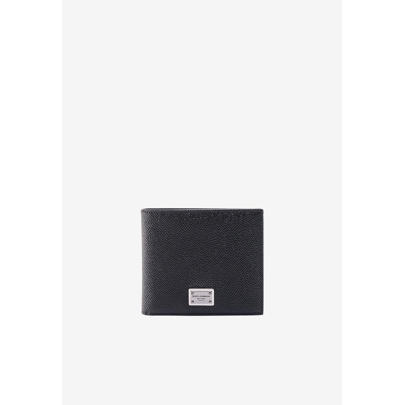 Logo Plaque Bi-Fold Wallet Black Onesize