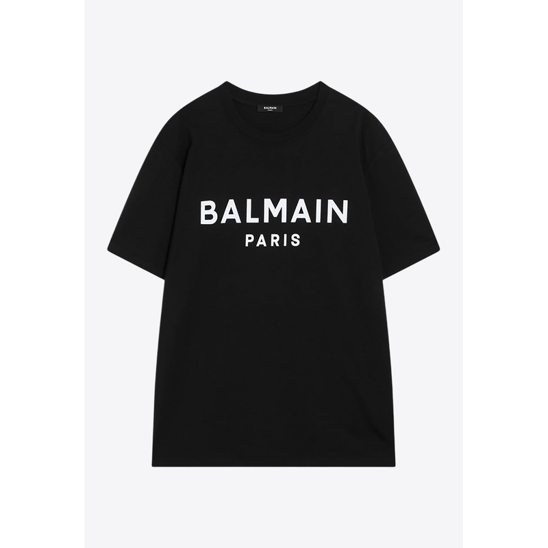 Logo Print Crewneck T-shirt Black mrtwstd_S