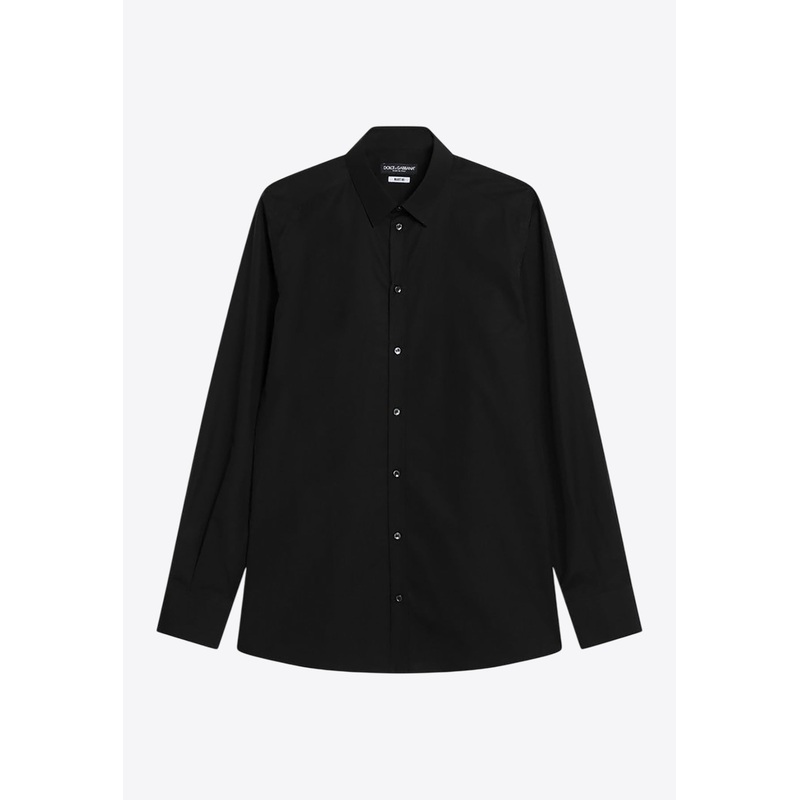 Long-Sleeved Regular Shirt Black mrtwshirtseu_EU 39
