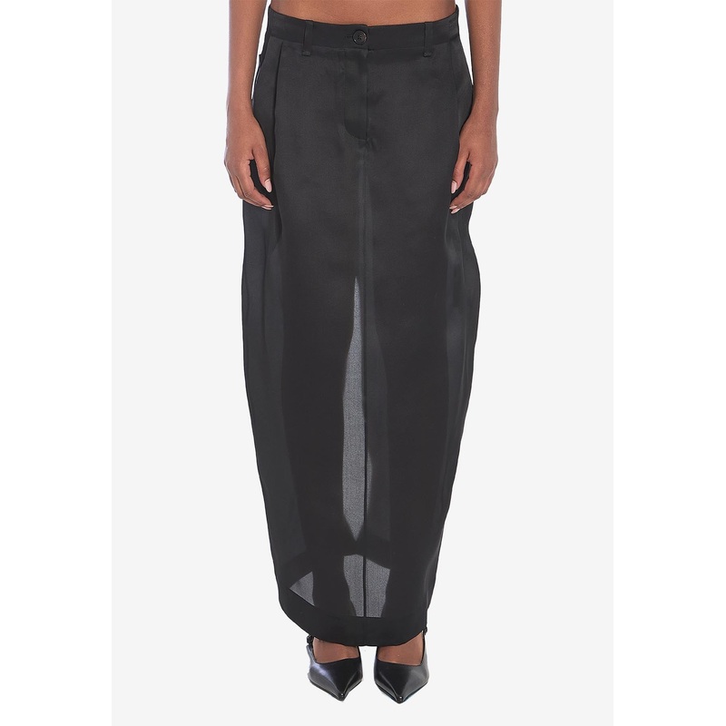 Lucian Maxi Silk Skirt Black wrtwus_US 2