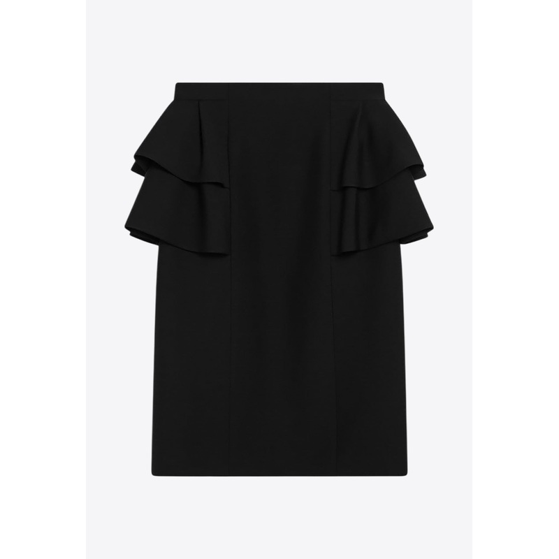 Pencil Skirt with Ruffles Black wrtwit_IT 38