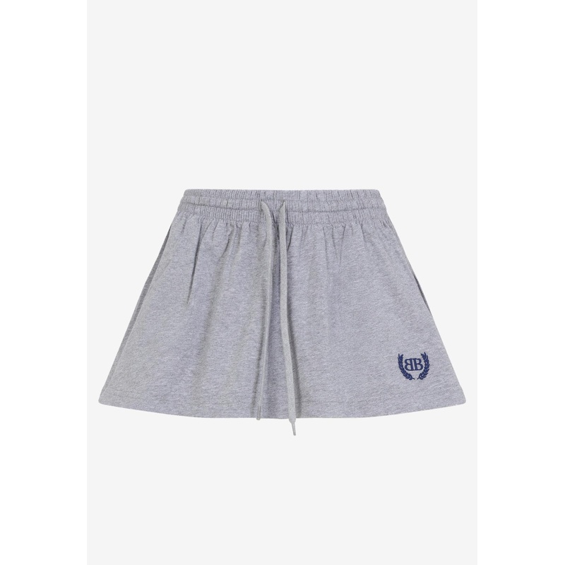 BB Laurel Classic Football Mini Skirt Gray wrtwstd_XS