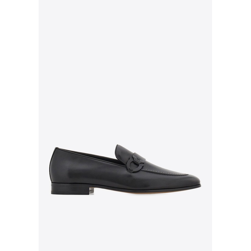 Bonny Gancini Leather Loafers Black mshoesus_US 6