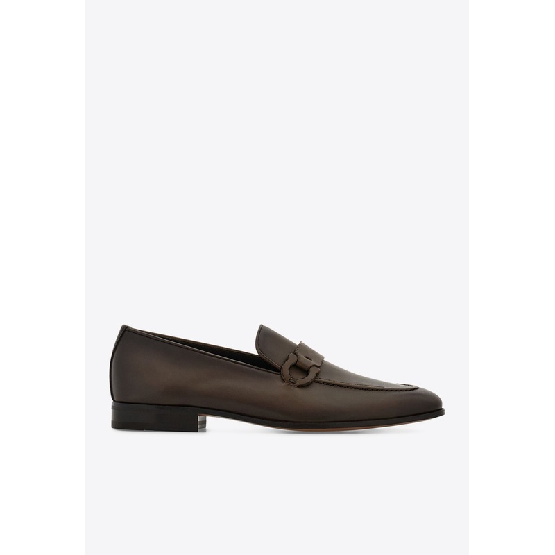 Bonny Gancini Leather Loafers Brown mshoesus_US 6.5