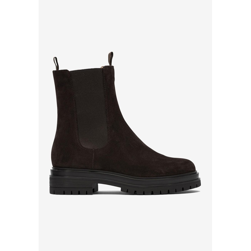 Chester Suede Ankle Boots Dark Brown wshoeseu_EU 36