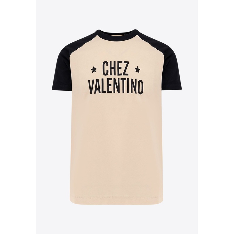 Chez Logo T-shirt Beige mrtwstd_S